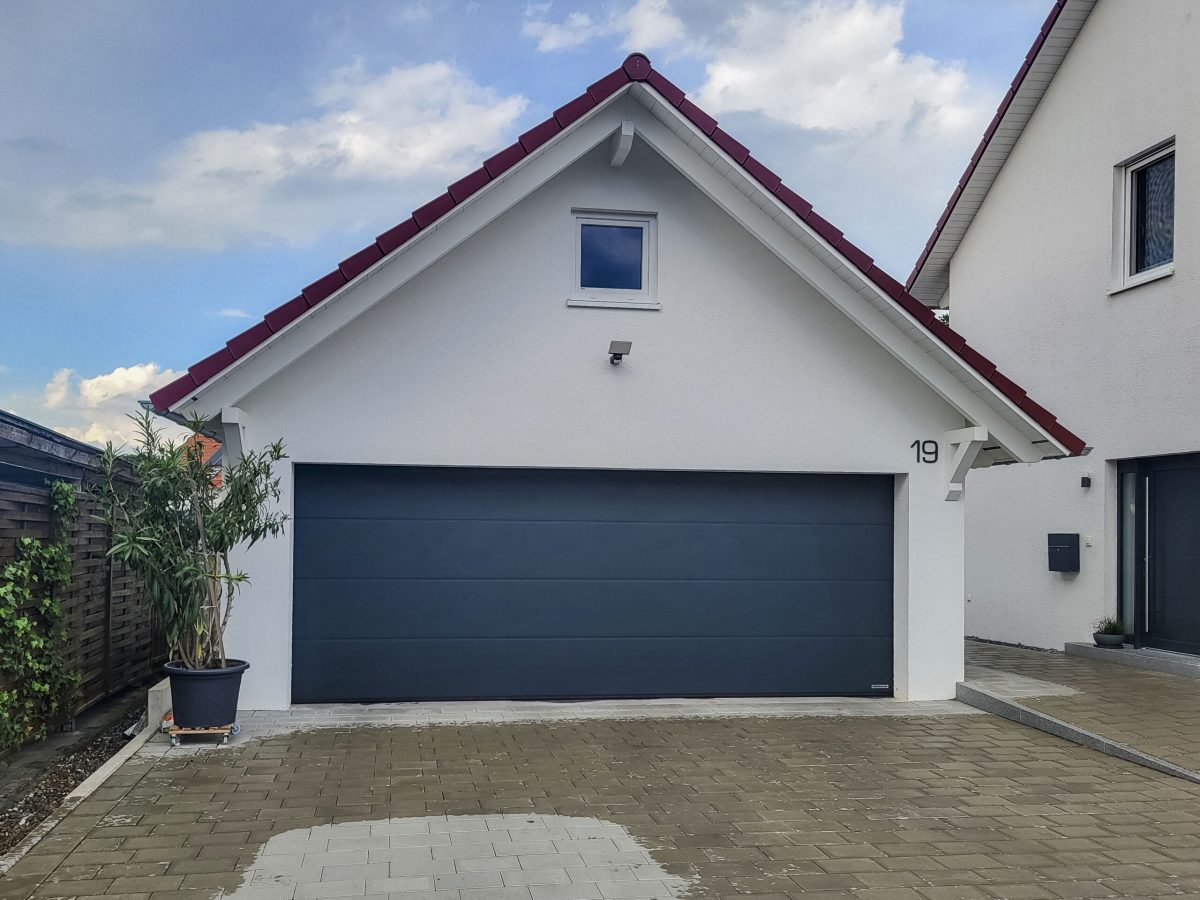 Rohbau einer Doppelgarage